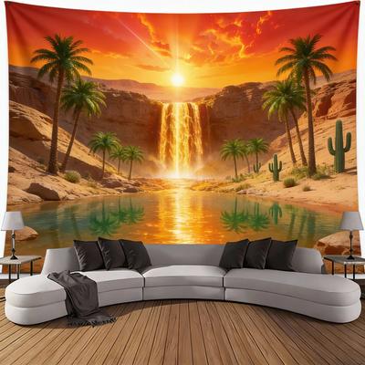Inspired Living Serenity Falls Landscape Wall Tapestry Ultra Large Waterfall Nature Wall Decor 6 100x150cm39x59in