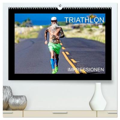 TRIATHLON Impressionen (hochwertiger Premium Wandkalender 2027 DIN A2 quer), Kunstdruck in Hochglanz