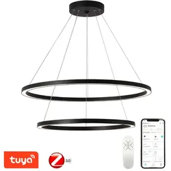 Immax 07158-B80-60 LED Hängeleuchte Neo Fino 1x93W | 6975lm | 2700-6500K - dimmbar, Fernbedienung, intelligent, schwarz