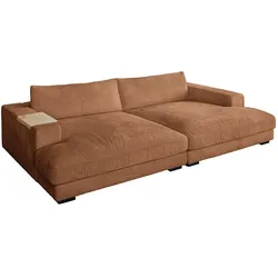 BIG SOFA XL MIT TABLETT MADELINE Braun Cord