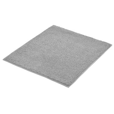 Badematte KLEINE WOLKE "Chrissy, Badvorleger, Badezimmer Teppich", grau (silbergrau), H:10mm, Baumwolle, Badematten, Badematte, Badteppich, Uni Farben