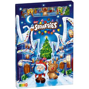 Nestle Adventskalender Smarties, gefüllt mit 24 Figuren aus Schokolade & Schokolinsen, 193,9 g