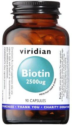 Viridian Biotin 2500 Ug 90 Vegetable Capsules