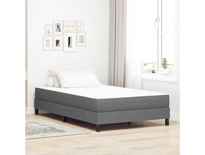 Atmungsaktiver Polyesterbezug Modernes Rechteckdesign Konturunterstützung Bettmatratze mit Matratze 120x190 cm Hellgrau Stoff Taschenfederkern Matratze Komfortabel Atmungsaktiv Strapazierfähig