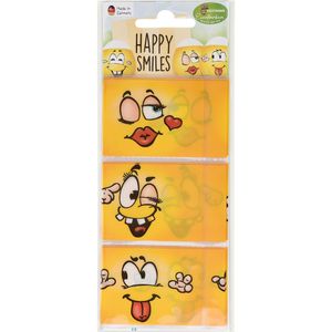 Heitmann-Eierfarben Sticker Happy Smiles, Eierbanderolen, 6 Motive, 12 Aufkleber, 12 Stück