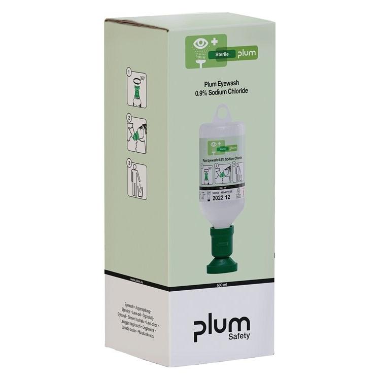 Plum Augenspülflasche 0,5 l 3 Jahre (ungeöffnete Flasche) DIN EN15154-4 (4605)