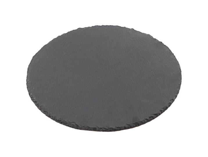 Schieferplatte Wanda schwarz Schiefer Rund B 30 cm - Schieferplatte