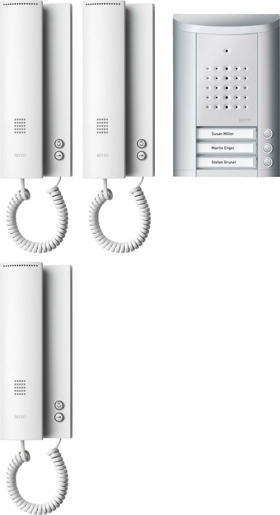 Ritto 1841320, Kabelgebunden, Silber, Weiß, Wand, AC/DC, AC/DC, 0 - 40 °C
