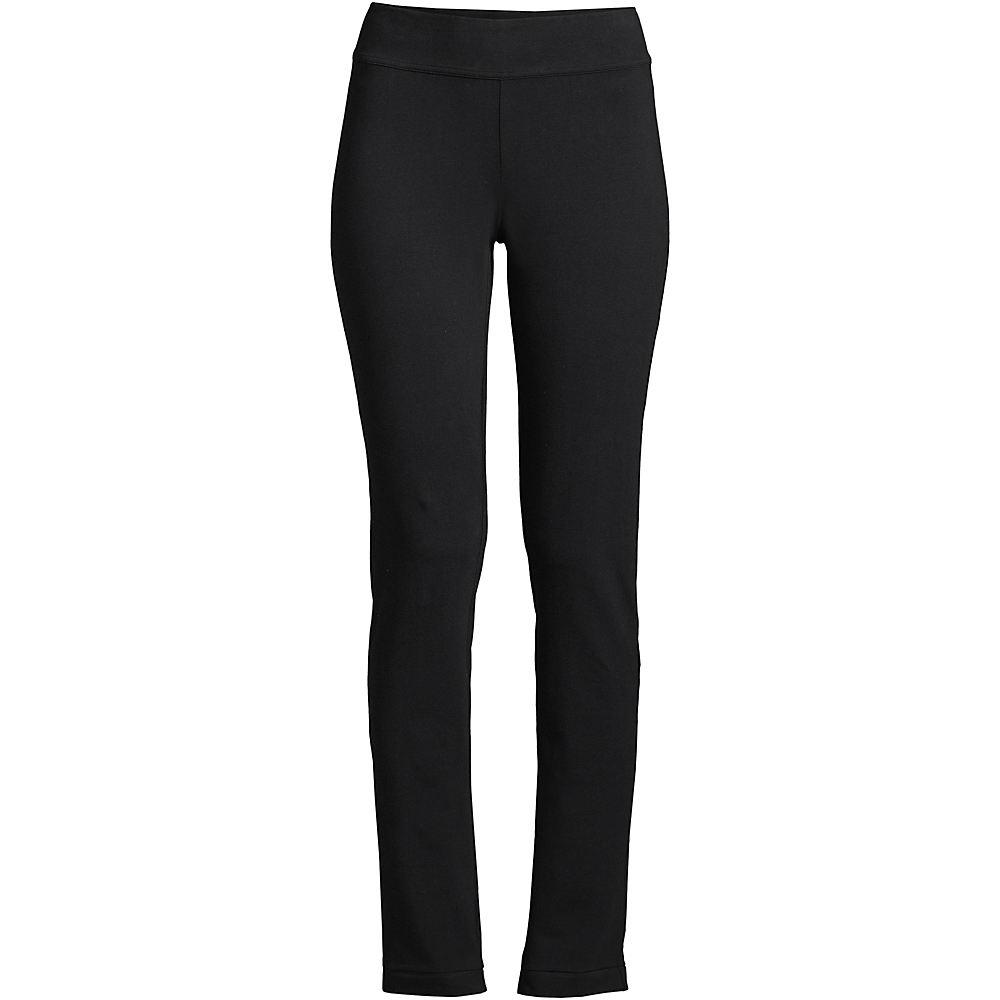 Slim Fit Starfish Jersey-Freizeithose in Plus-Größe, Damen, size: plus, Schwarz, Elasthan/Baumwoll-Mischung, by Lands' End