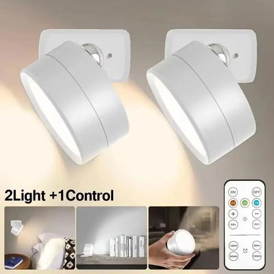 Uplift Picks Two Pack Rechargeable Magnetic Wall Sconce Set white (2 Pcs)