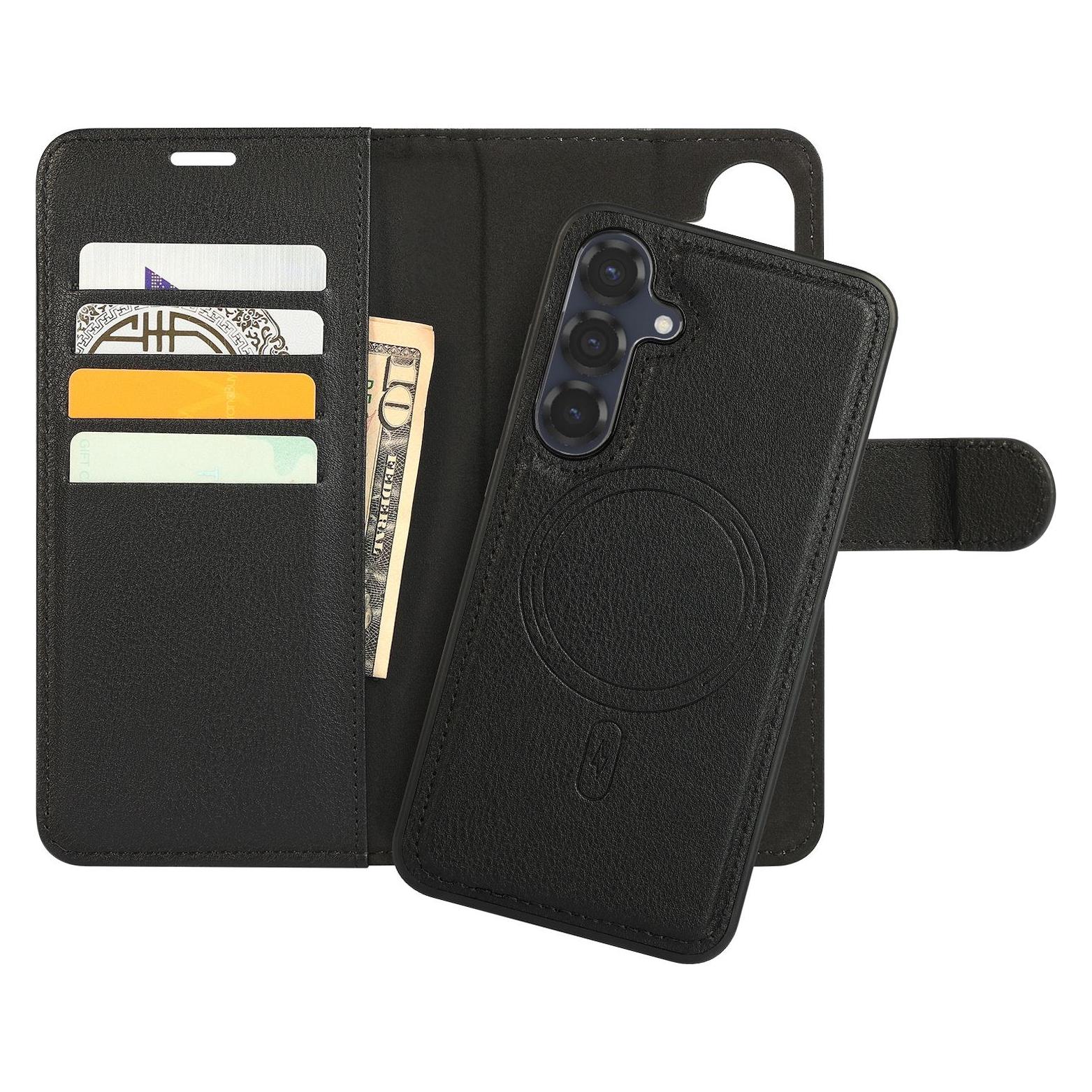 Iiglo Galaxy S25+ 2-i-1 Wallet cover (sort) (Samsung Galaxy S25+) (II-S25P-DW-MAG)