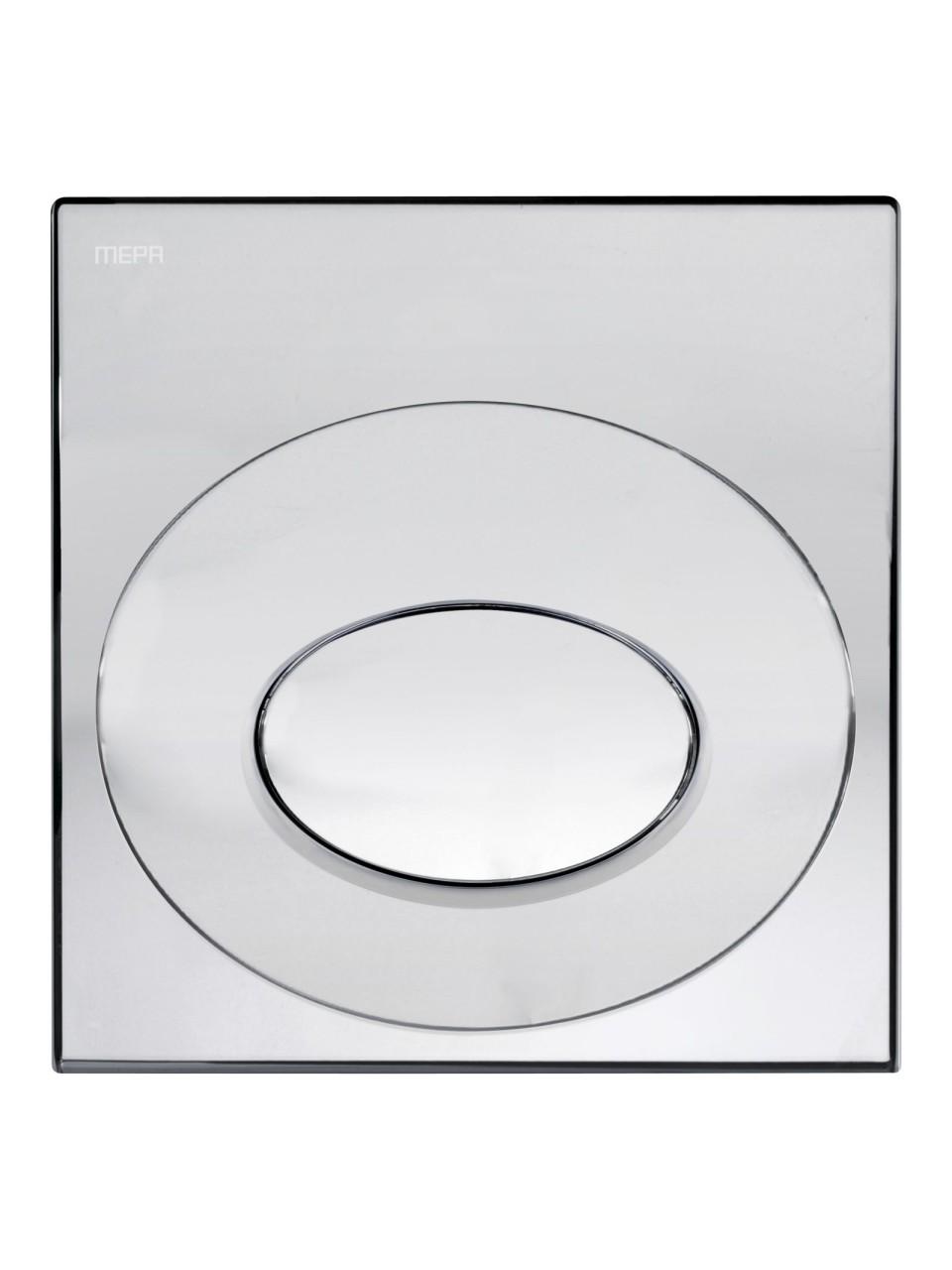 MEPA Frontplatte Urinal-Druckspüler MEPA Drop, Glanzchrom, 590002 590002