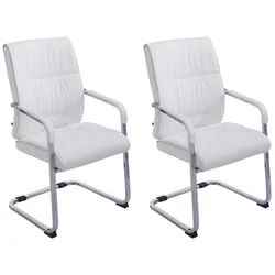CLP 2er Set Freischwinger XXL Anubis   Farbe: weiß