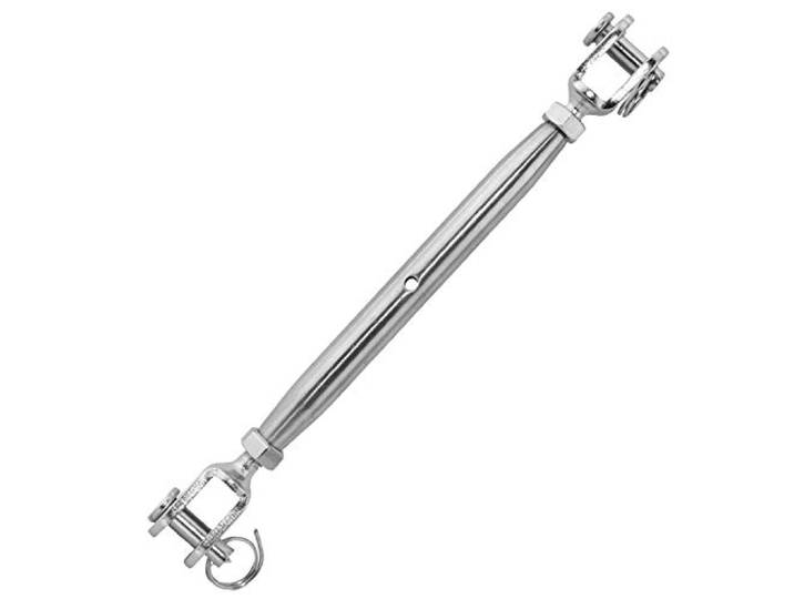Wantenspanner (Gabel/Gabel) geschweißt und geschlossen M16 aus Edelstahl A4 (10 Stück) Spannschrauben - Seilspanner von MESAROS®