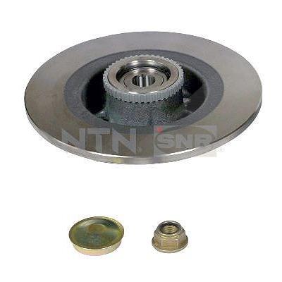 Snr 1x Bremsscheibe Hinterachse mit ABS-Ring+Lager [Hersteller-Nr. KF155.73U] für Renault