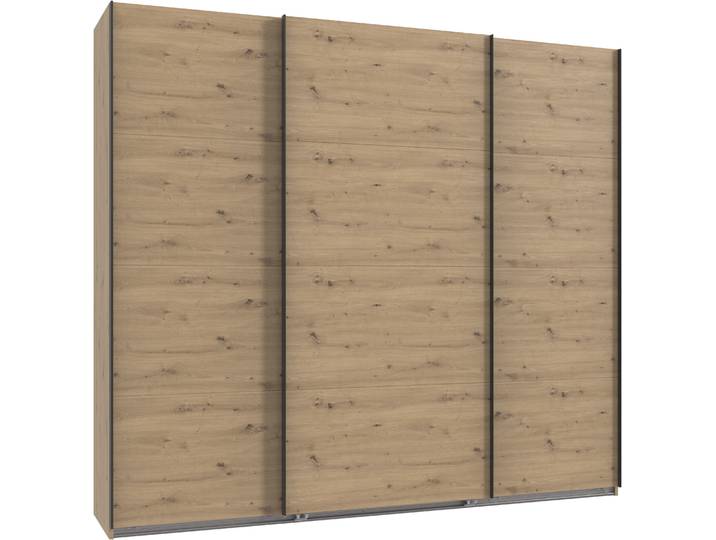 Kleiderschrank, Artisan-Eiche Nachbildung, 225x208x65 cm, Holzwerkstoff, 3 Schwebetüren, Modern, Wimex
