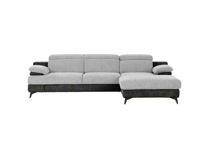 Ecksofa Titus Graphit-/Silberfarben