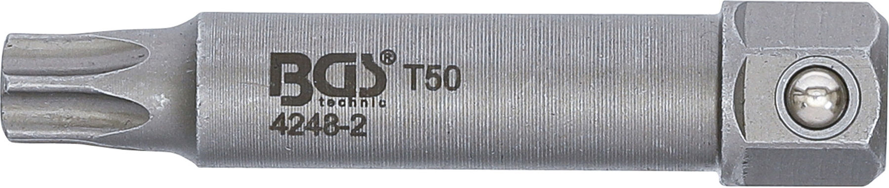 BGS Spezial-Bit zur Demontage der Riemenräder an Lichtmaschinen 4248-2, T-Profil (für TX) T50 x 64 mm ; BGS technic)
