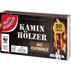 GUT&GÜNSTIG Streichhölzer Kaminhölzer, 50 Stück