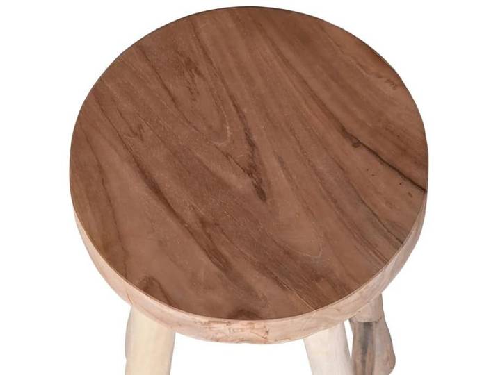 Promotion de Noël  Tabouret de bar - SARAZYJ - Chaise haute - Bois de teck solide FR766