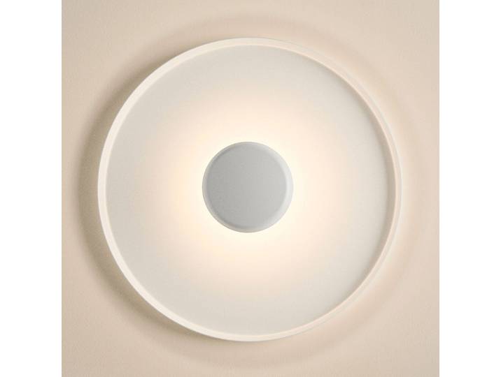Vibia Designer Wandlampe Top, dimmbar, weiß / opal, für Wohn- / Esszimmer, Metall, Modern, Wandleuchte, Wandlampe Innen