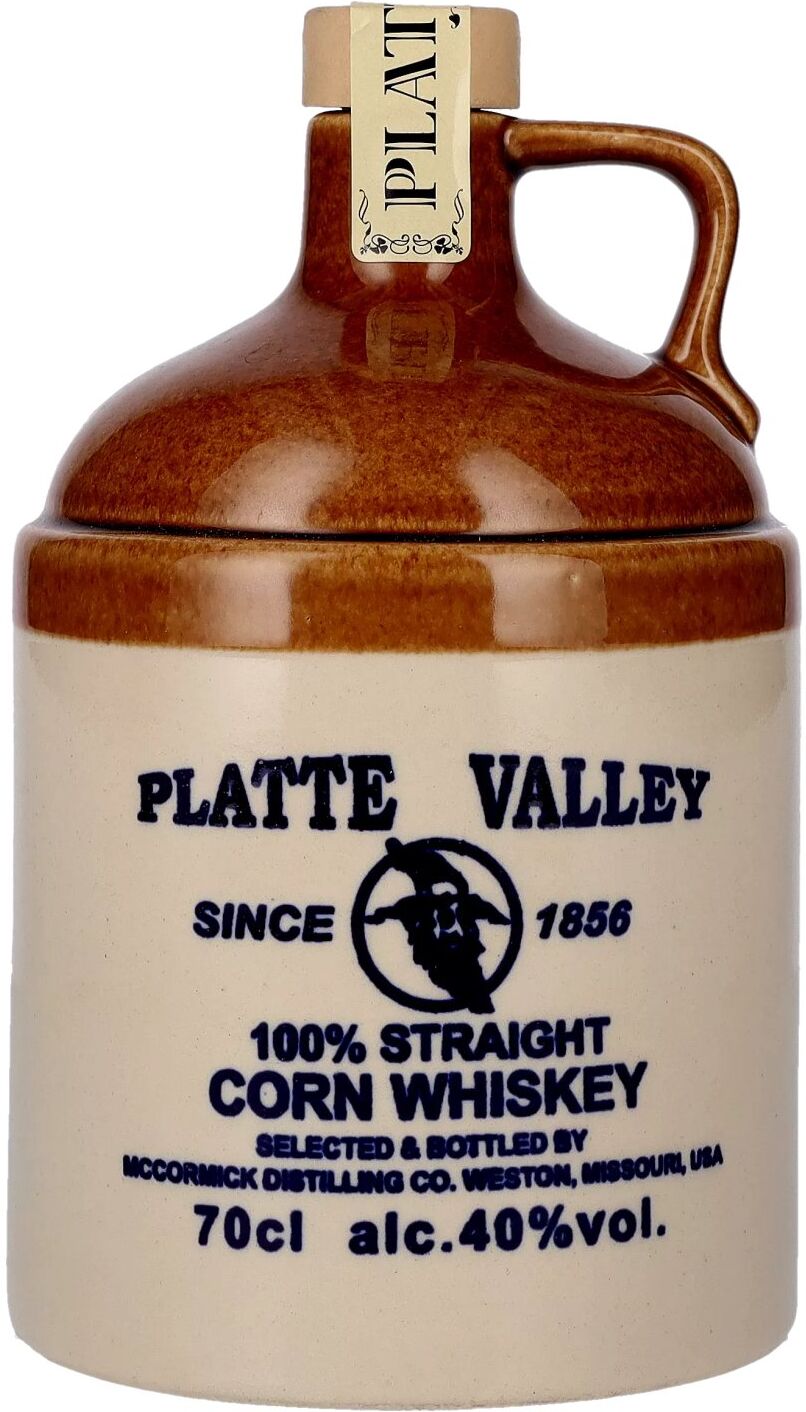 Platte Valley Corn Whiskey 3 Years Old 40% Vol. 0,7l im Tonkrug