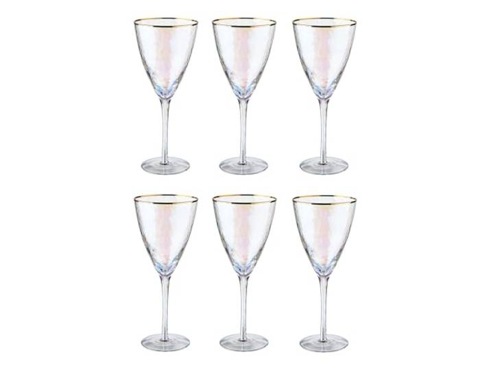 BUTLERS SMERALDA Weingläser 6er-Set, Weinkelche mit Goldrand, ca. 400 ml