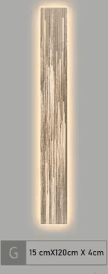 Inspire Curations Modern Luxury Luminous LED Wall Art Lamp g warm Light 180x22
