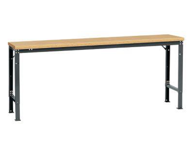 Manuflex Grundtisch UNIVERSAL Spezial, 2000 x 800 mm, Multiplex natur, anthrazit