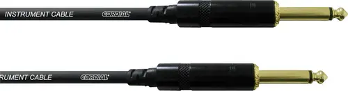 Cordial CCI 9 PP Klinke Instrumenten Kabel [1x Klinkenstecker 6.35mm - 1x Klinkenstecker 6.35 mm] 9.00m Schwarz