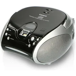 Lenco SCD-24 (FM, Bluetooth), Radio, Schwarz, Silber