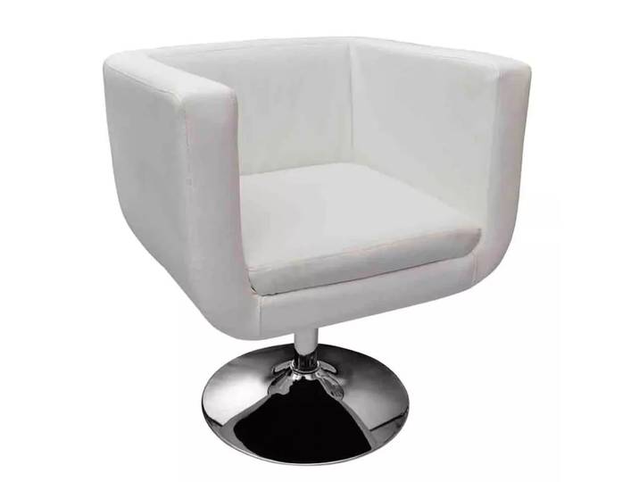 VidaXL - Sessel kunstleder, One Size, Weiss
