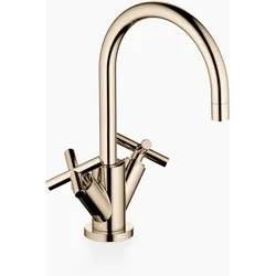 Dornbracht TARA Waschtisch-Einlochbatterie mit Ablaufgarnitur, Ausladung 165mm, 22513892-47, Farbe: Champagne