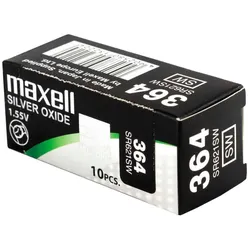 Maxell Silberoxid Knopfzellen 364/SR21SW (10er-Pack)