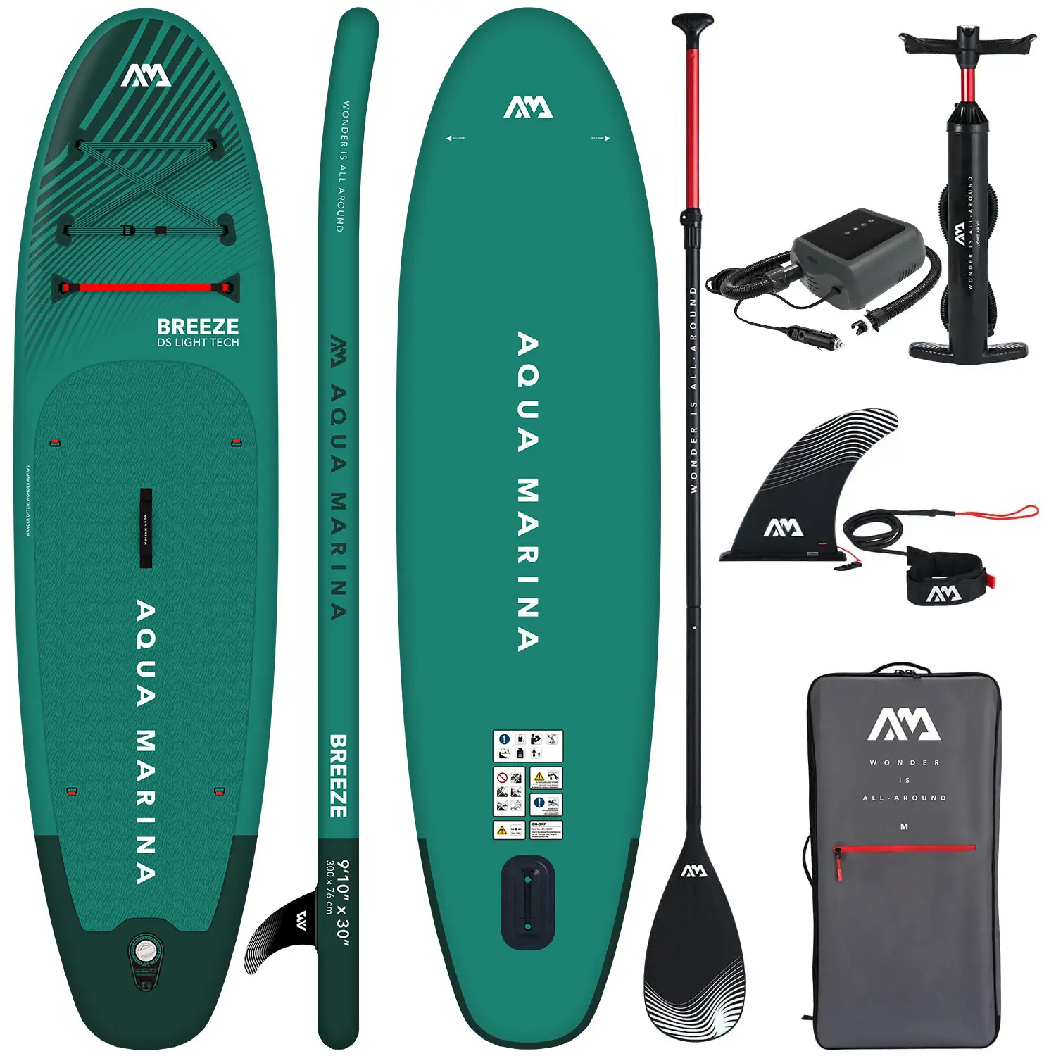 Aqua Marina Breeze 9'10" SUP-Brett BT-23BRP + E-pumpe PBG 6 12V