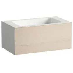 Laufen FOLIO Waschplatz H580FO35241121 804x450x350 mm,  ohne Armaturenbank, ohne Hahnloch, ohne Überlauf, Farbe: Eiche gebürstet