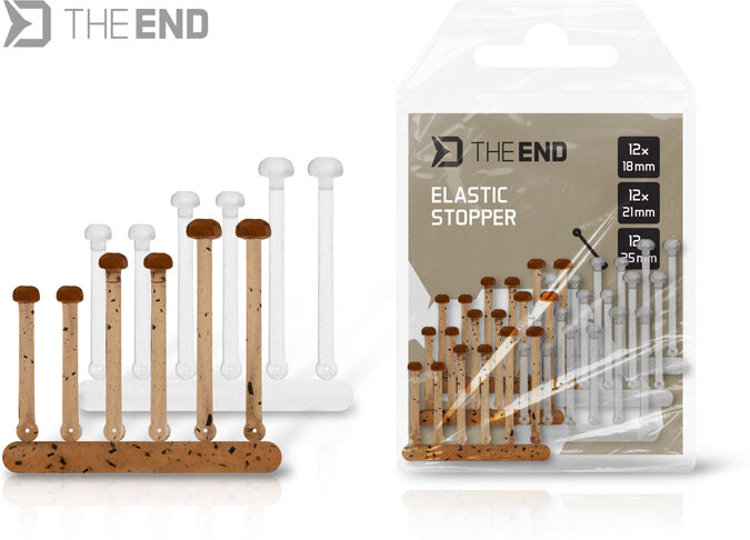 Antenne bloque esche Delphin THE END / 36 pcs 18,21,25 mm / Ground+Clear 18,21,25 mm / Ground+Clear