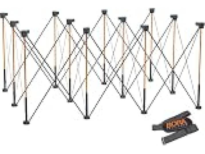 BORA Centipede CT12 Établi Pliable 1219 x 1828 mm, Hauteur 914 mm Établi pliable portable 1219 x 1828 mm, hauteur 914 mm, 12 renforts acier, charge jusqu'à 2041 kg, sangle incluse