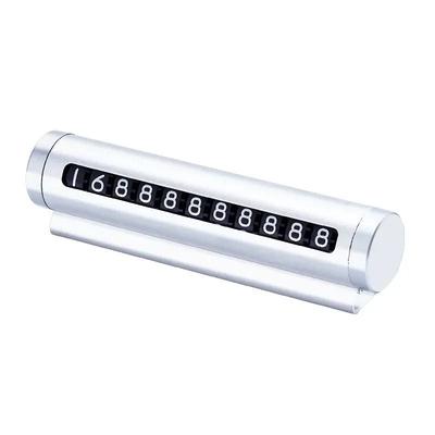 High End Rotating Aluminum Temporary Parking Notification Plate silver