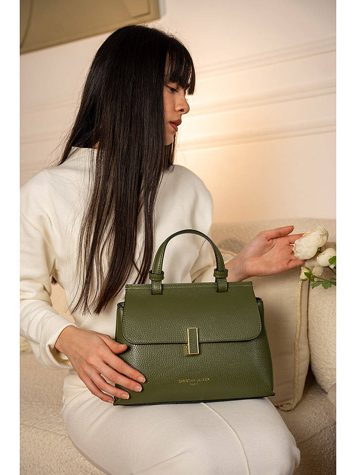 Christian Laurier Leder-Henkeltasche "Ciara" in Khaki - (B)27 x (H)19 x (T)9 cm - onesize