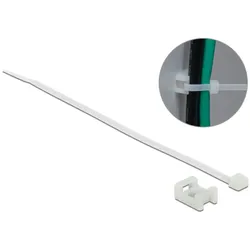 DELOCK Schraubhalter 15x10mm mit KBI L 200xB 3,6mm weiß
