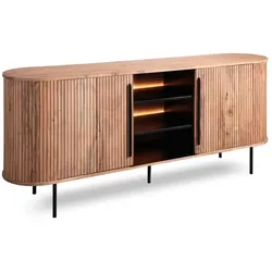 WOLFMÖBEL Sideboard Bronx 4471 Holz Braun Akazie