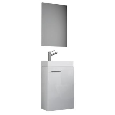 3-tlg Gäste WC Waschplatz Waschtisch Slito Spiegel