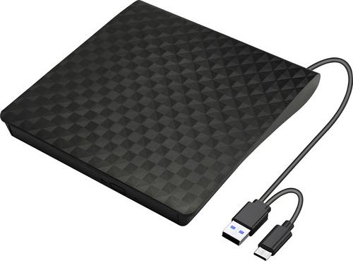 Xlyne Blu-ray Brenner Extern USB-A, USB-C, USB-A (USB 2.0) Schwarz