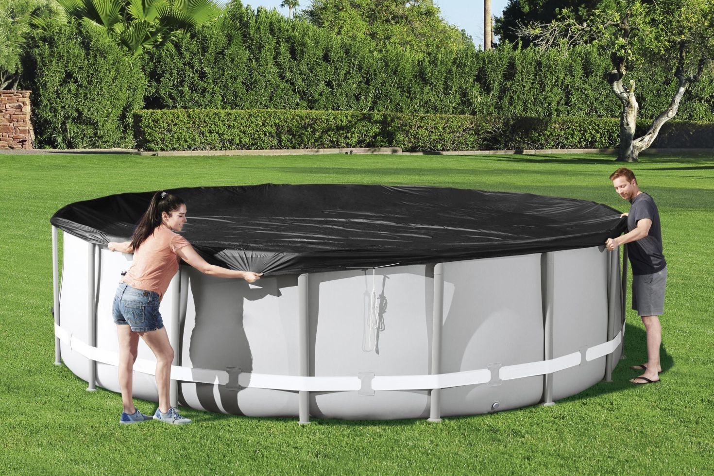 Bestway Flowclear Abdeckplane PVC Ø 493 cm