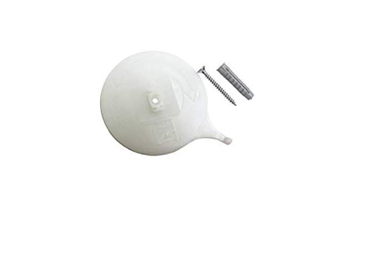 GARDINIA Deckenträger für Aluminium-Vorhangschiene, 3-läufig, Weiß, 2 Stück