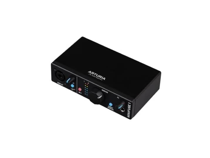Arturia - MiniFuse 1 - compacte USB-audio-interface met creatieve software voor opnemen, produceren, podcasten, gitaar - Zwart