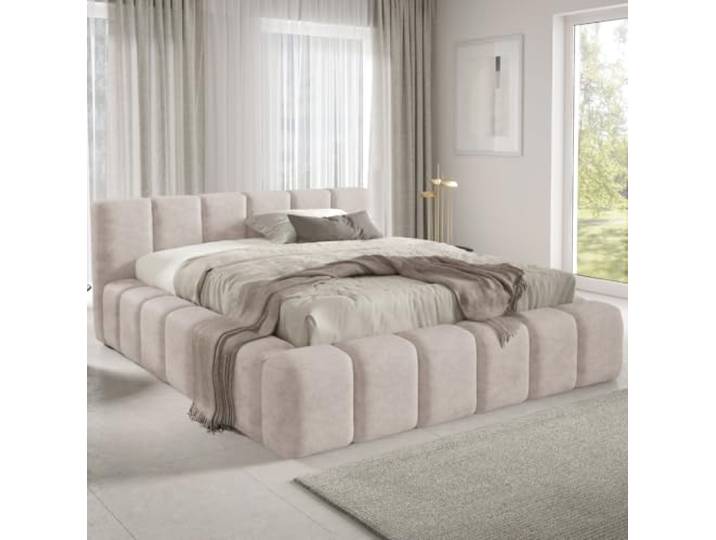 Dekori Polsterbett KALLA Premium Wolkenbett mit Bettkasten, Chenille Stoff (Perfect Harmony 02, 160 x 200 cm)