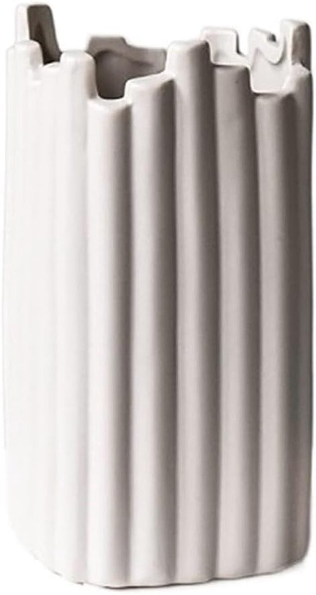 Beige Keramische Decoratieve Vaas
