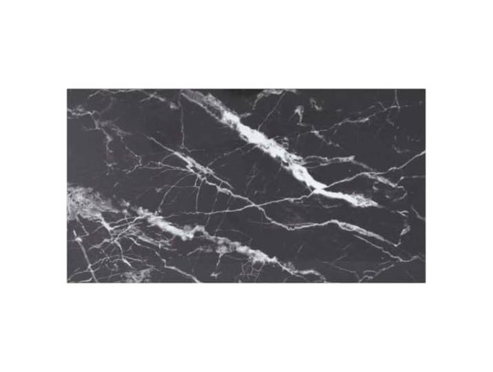 fsahslih Tischplatte Hartglas 120x65 cm 8 mm Marmor-Optik Schwarz Edle Ersatztischplatte für Wohnzimmer und Essbereich, pflegeleicht sowie passend für diverse Tischgestelle.